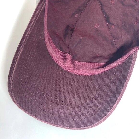 LOUIS VUITTON M7176L Cap League hat cap baseball cap cotton White/wine-red - Picture 2 of 13